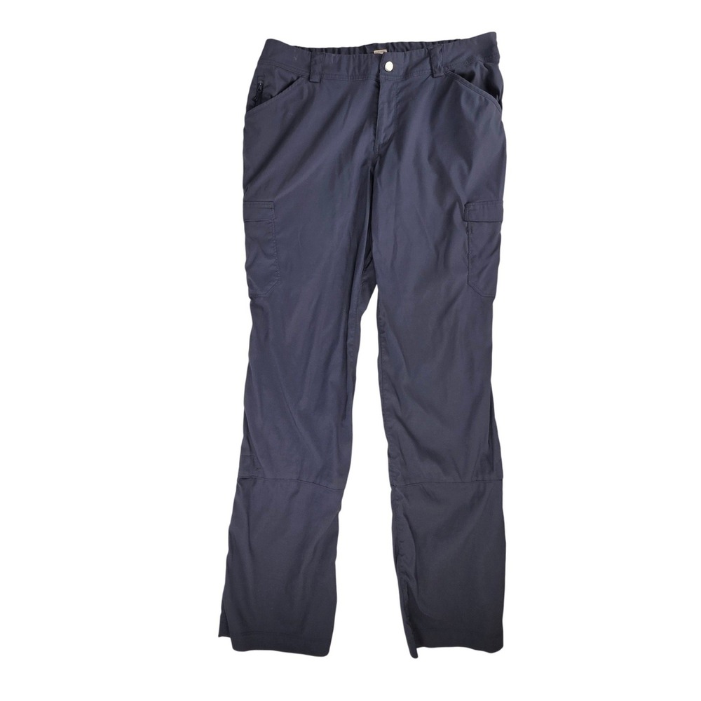 Duluth Trading Co Dry on the Fly Cargo Pants Gray Women 14x33 Hiking Outdoor